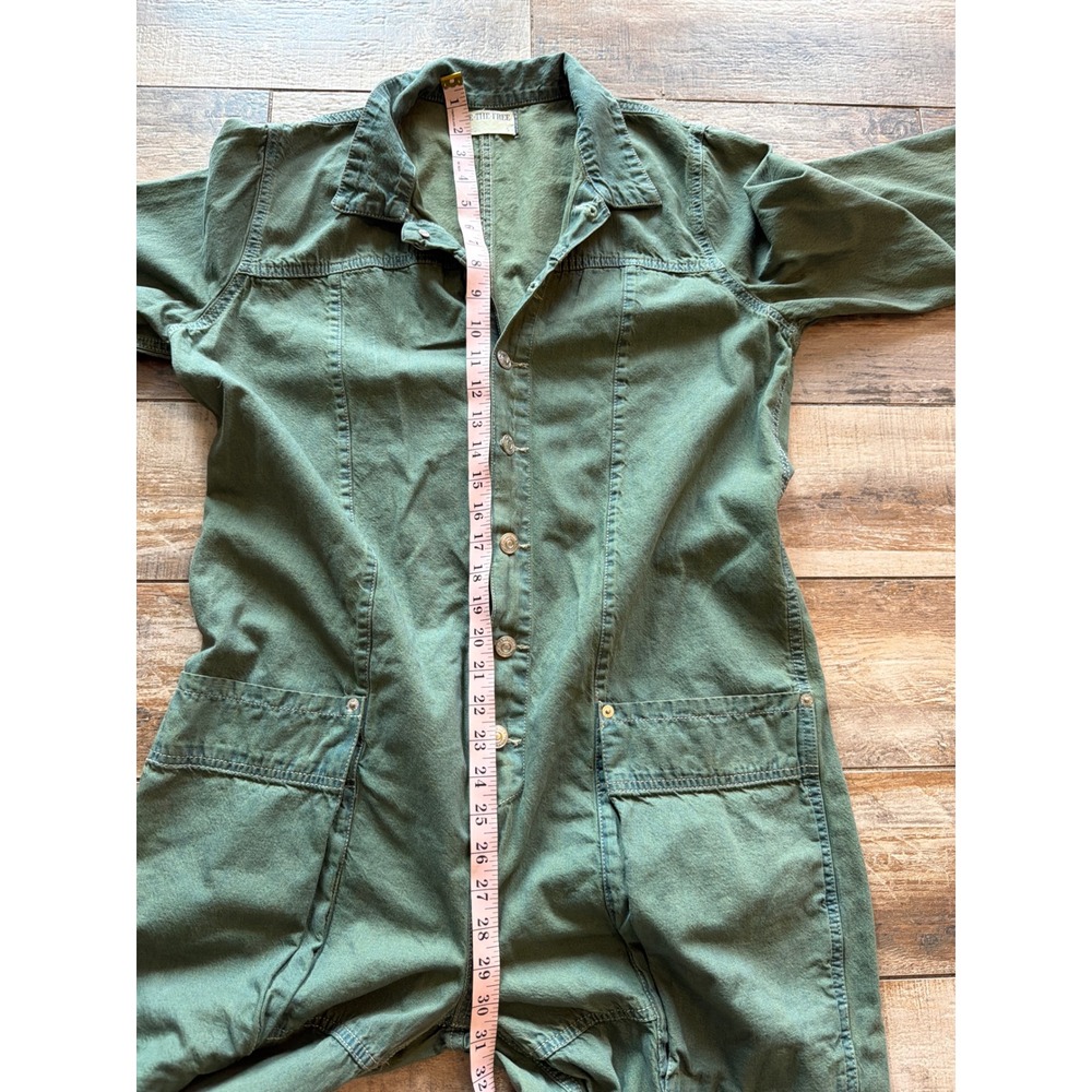 We The Free Margarita Jumpsuit Size S GREEN EVERGLADES - Picture 9 of 10